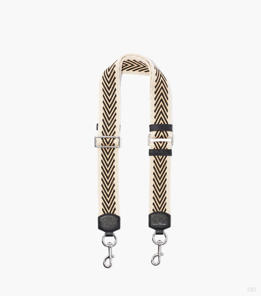 The Arrow Webbing Strap - Black Multi/Nickel