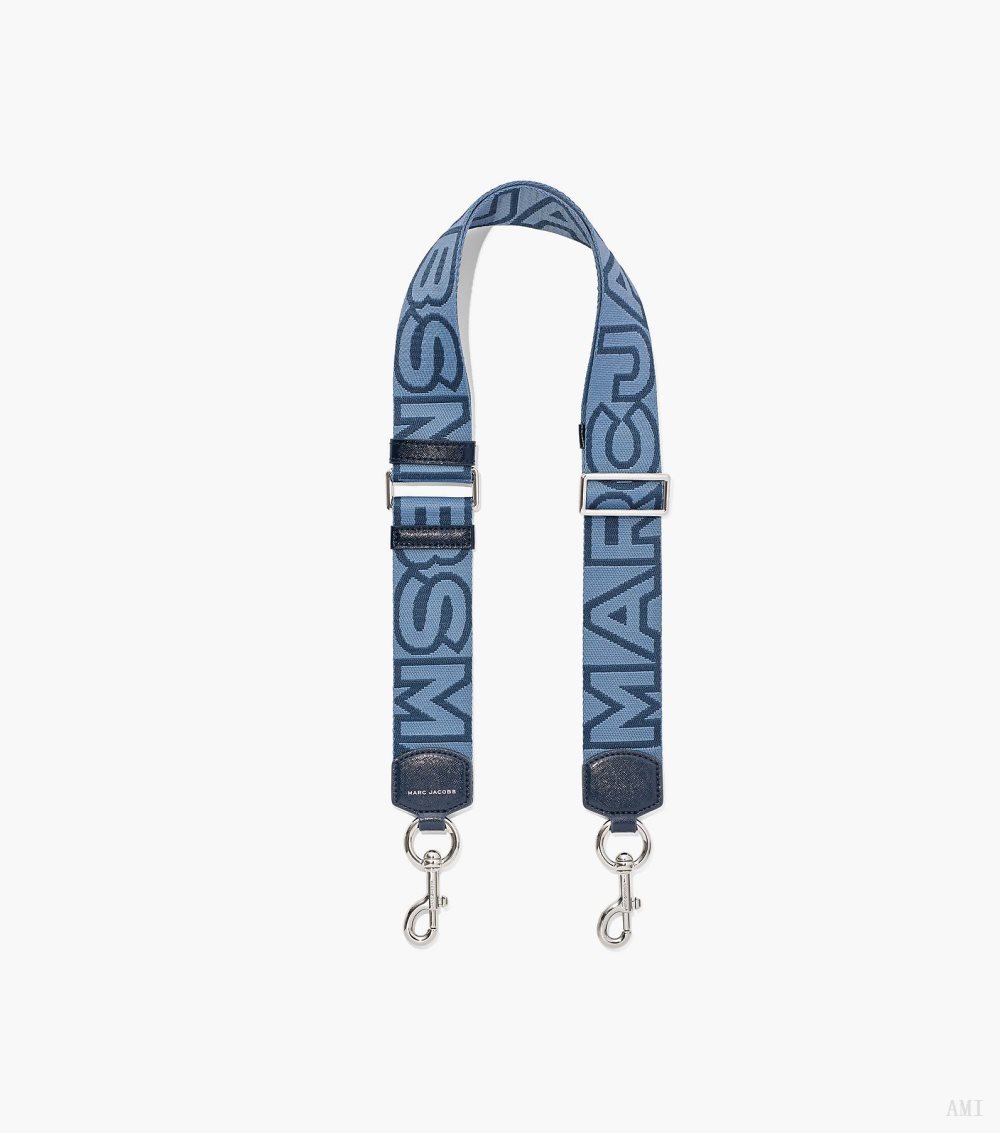 The Outline Logo Webbing Strap - Blue Sea Multi