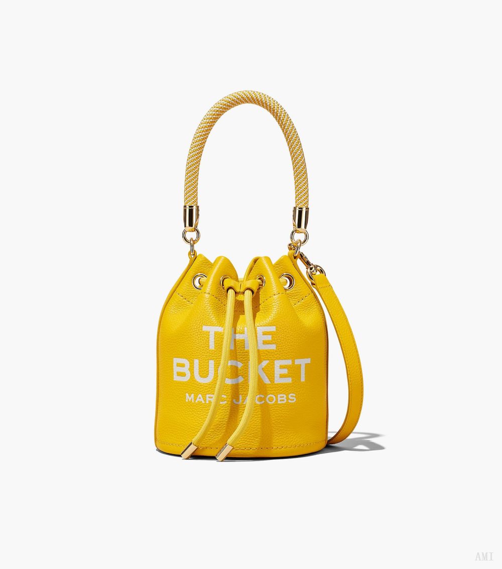 The Leather Bucket Bag - Sun