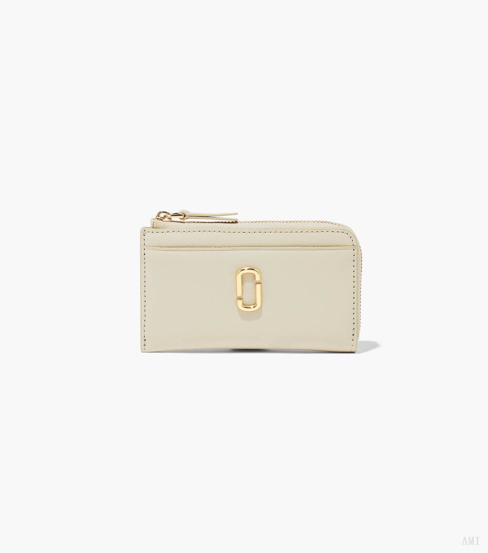 The J Marc Top Zip Multi Wallet - Cloud White