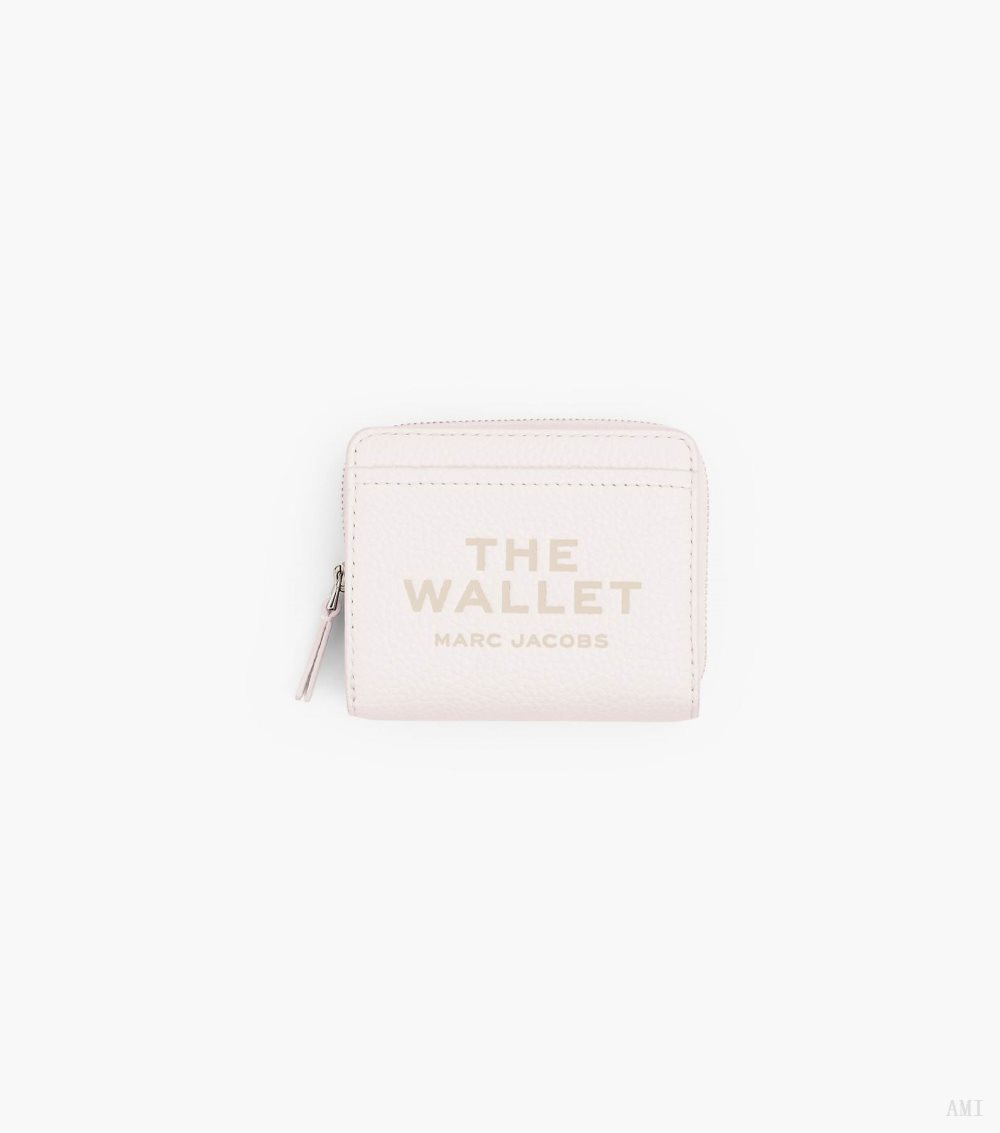 The Leather Mini Compact Wallet - Cotton