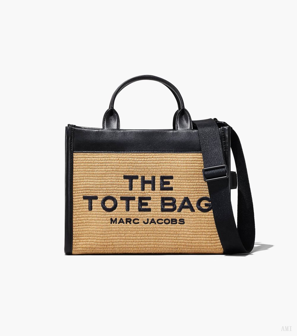 The Woven Medium Tote Bag - Natural