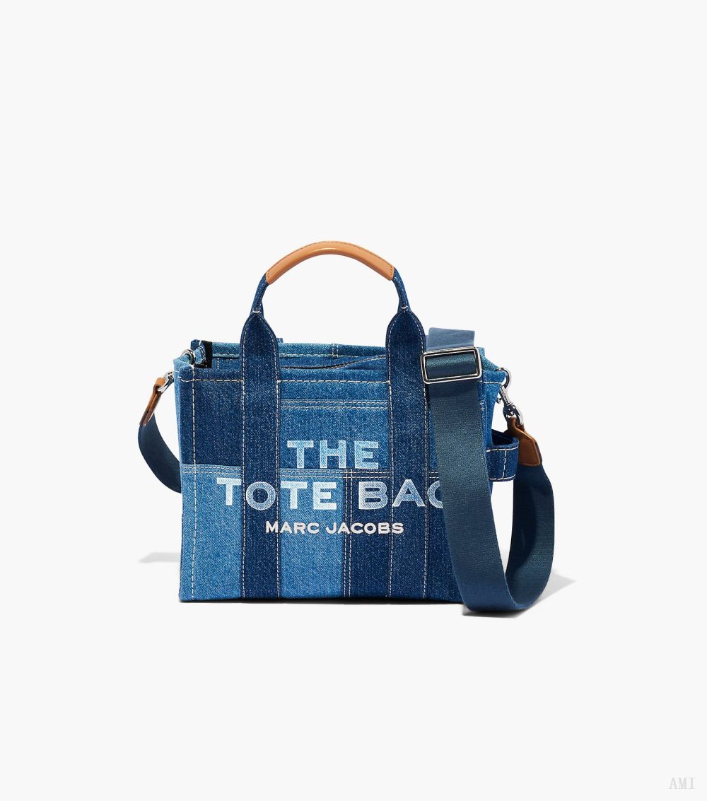 The Denim Small Tote Bag - Blue Denim