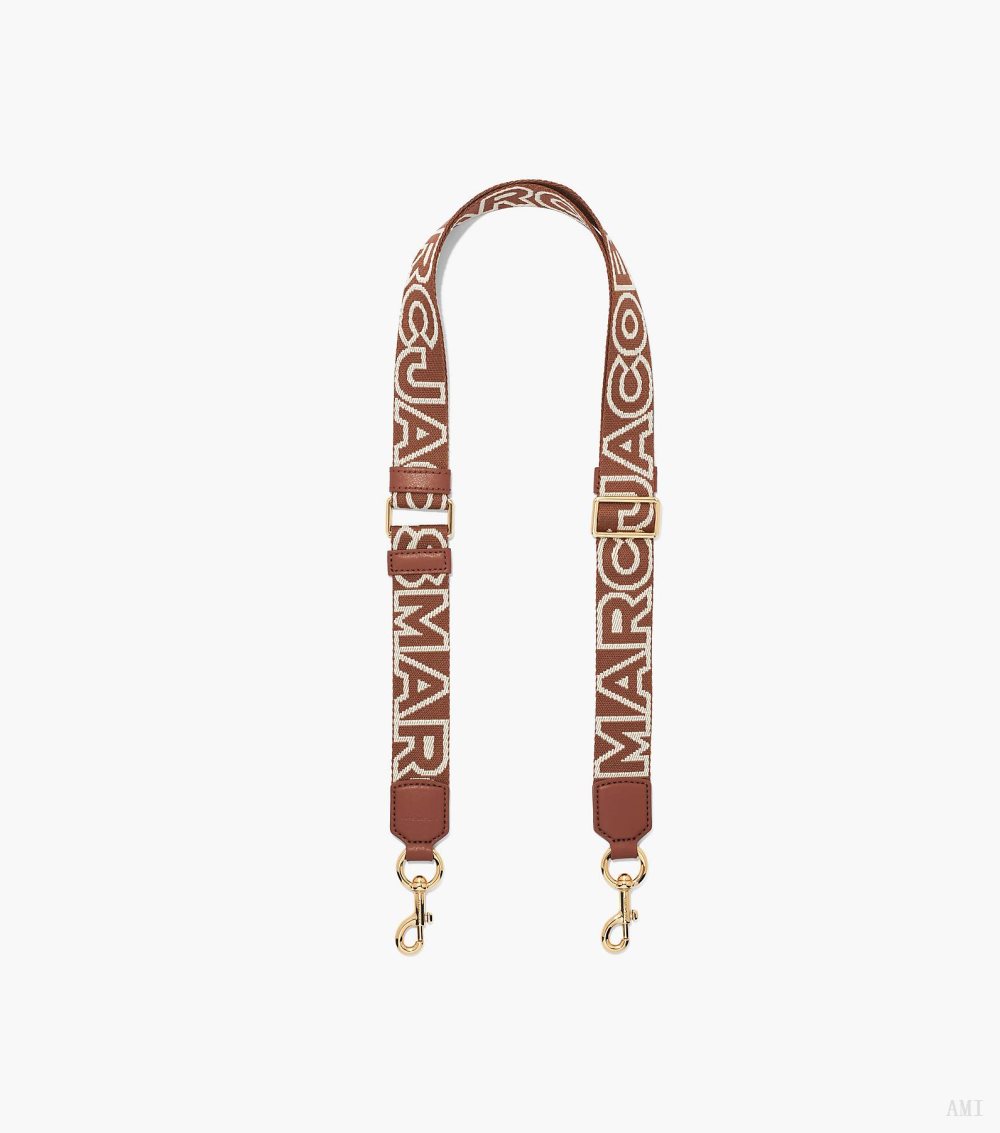 The Thin Outline Logo Webbing Strap - Argan Oil Multi