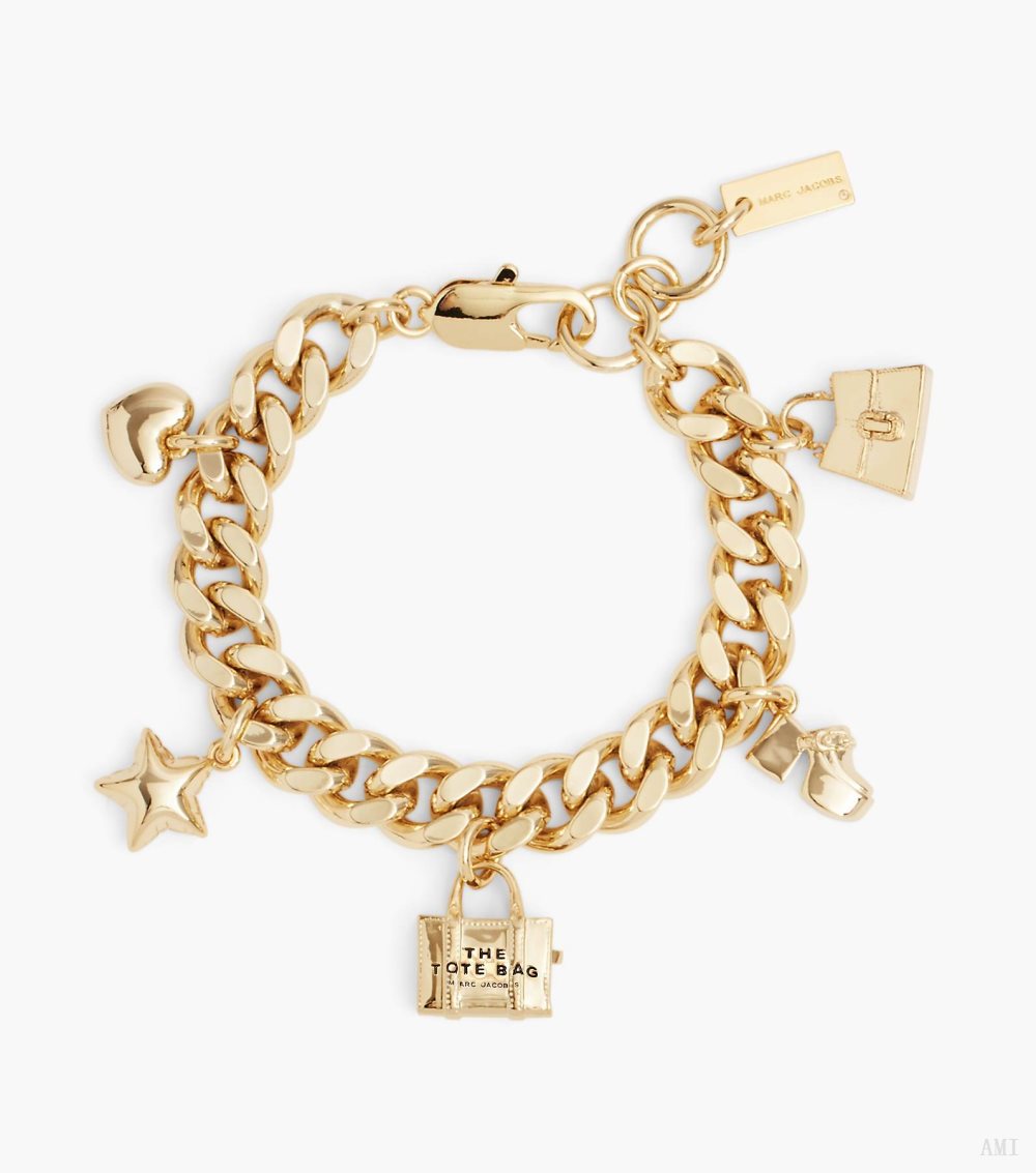 The Mini Icon Charm Bracelet - Light Antique Gold