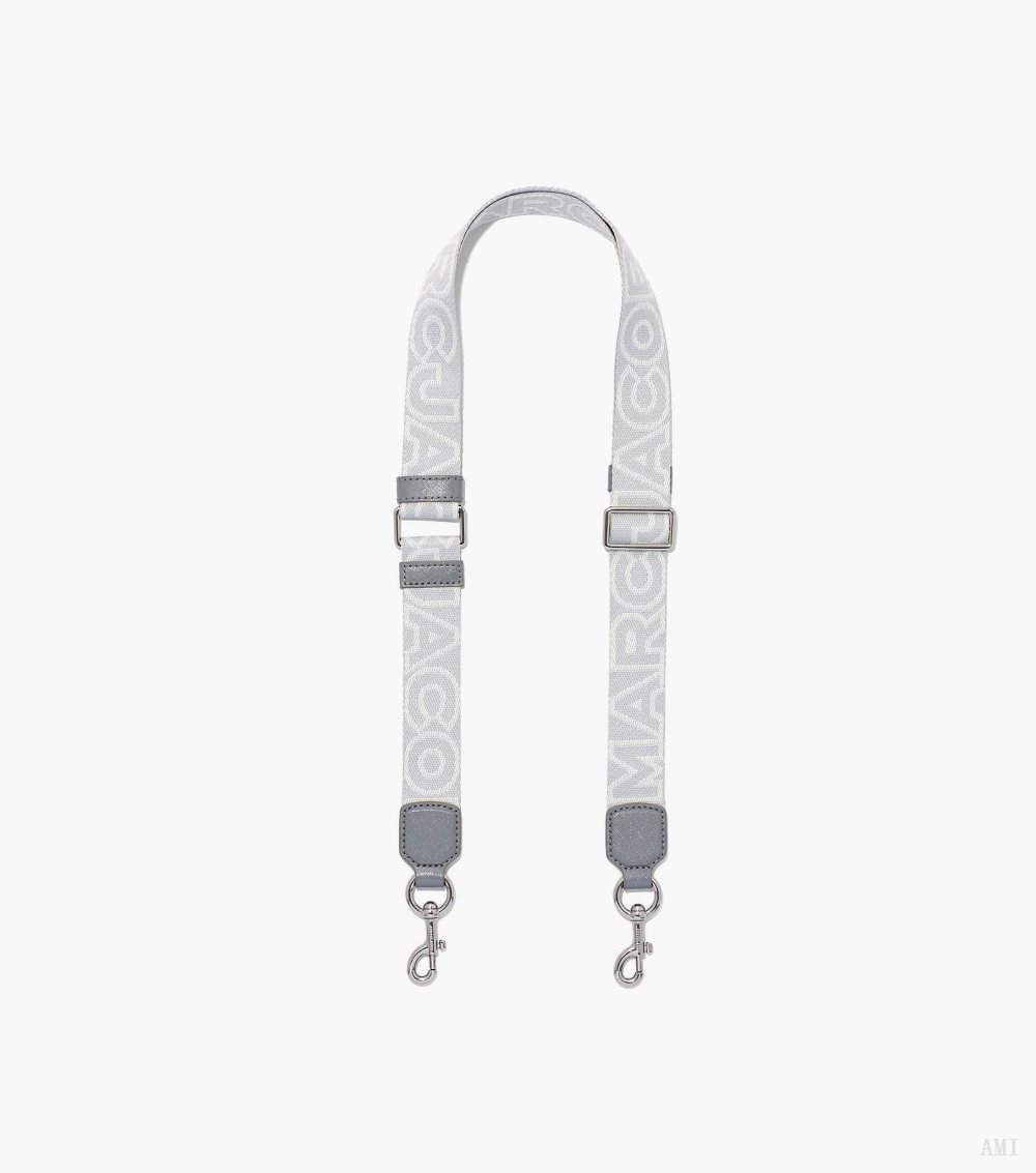 The Thin Outline Logo Webbing Strap - Wolf Grey Multi