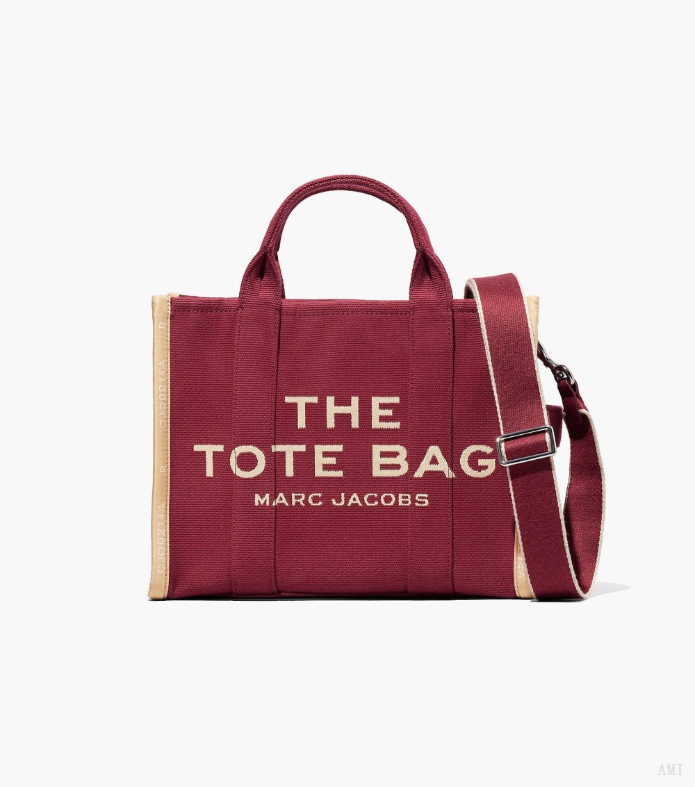 The Jacquard Medium Tote Bag - Merlot