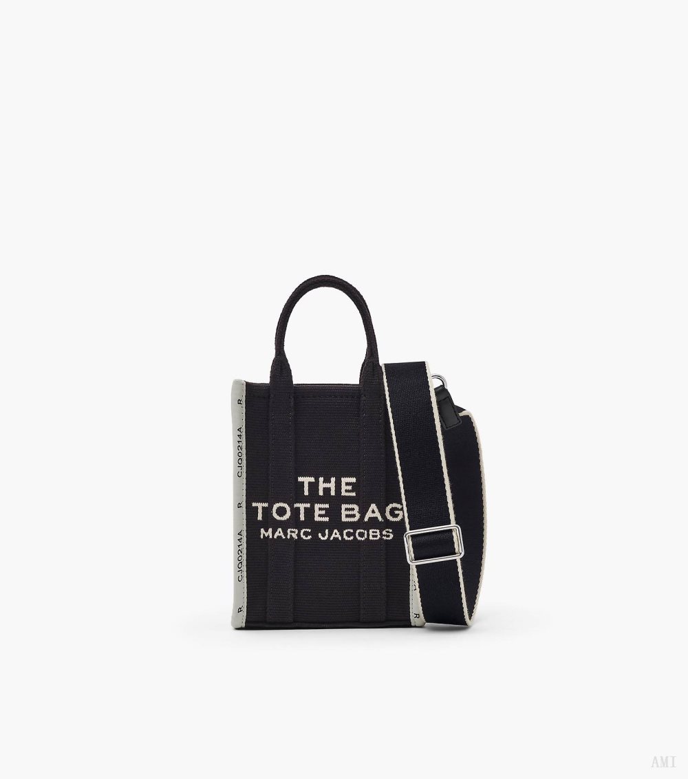 The Jacquard Mini Tote Bag - Black