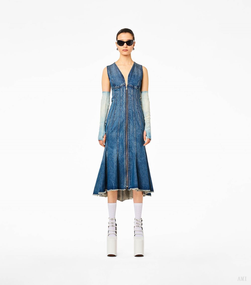 The Wave Denim Dress - Swell Denim