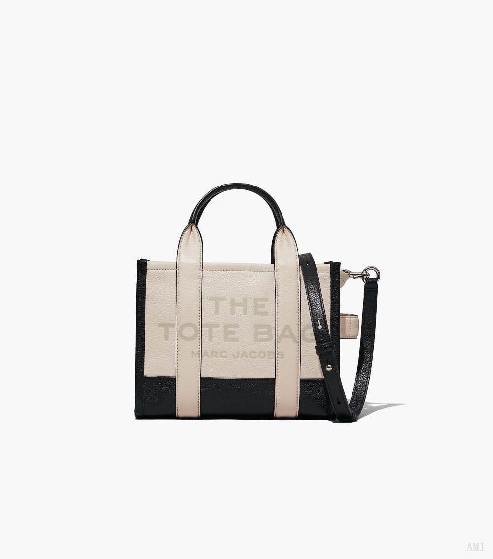 The Colorblock Small Tote Bag - Ivory Multi