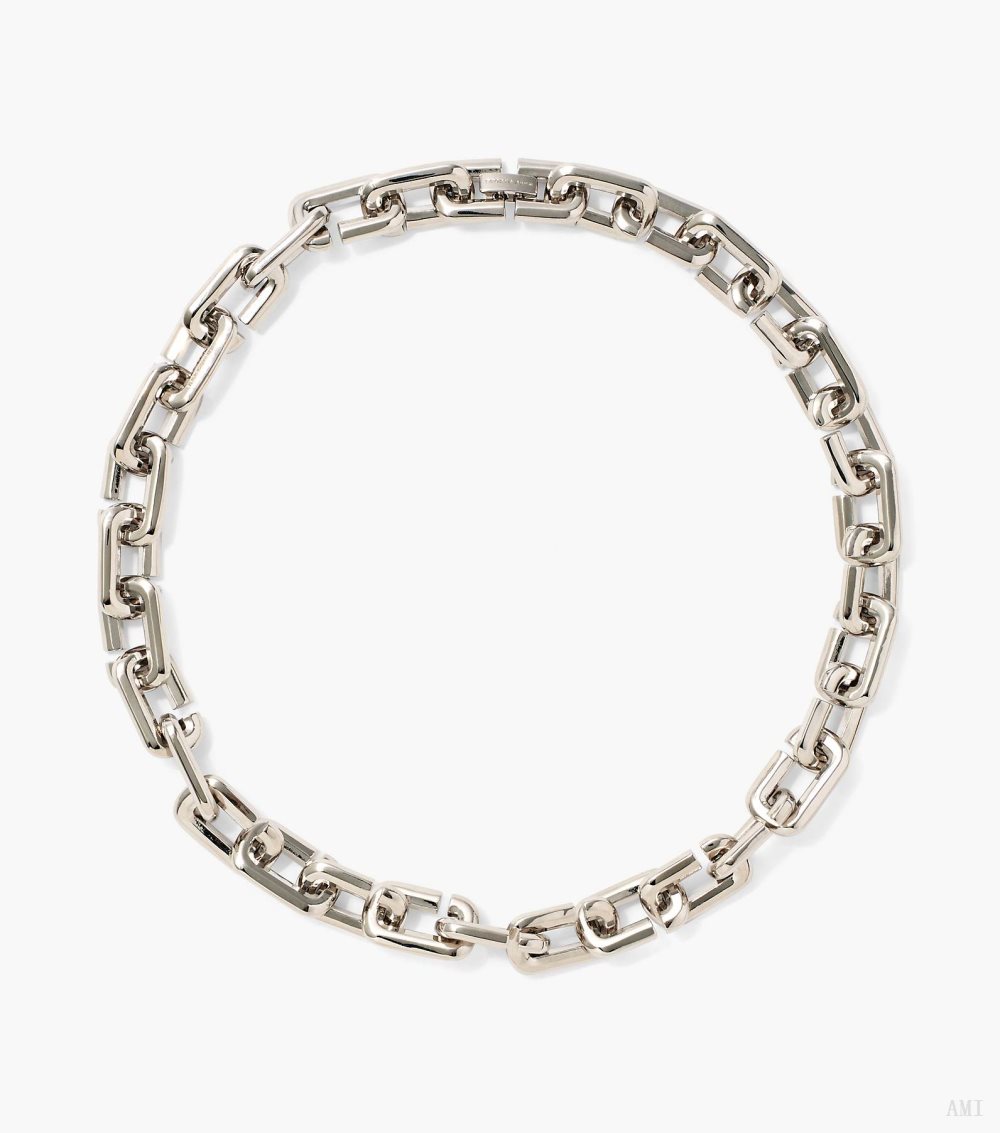The J Marc Chain Link Necklace - Silver