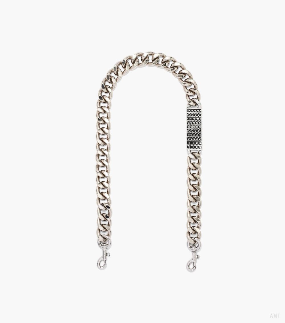 The Barcode Chain Shoulder Strap - Nickel