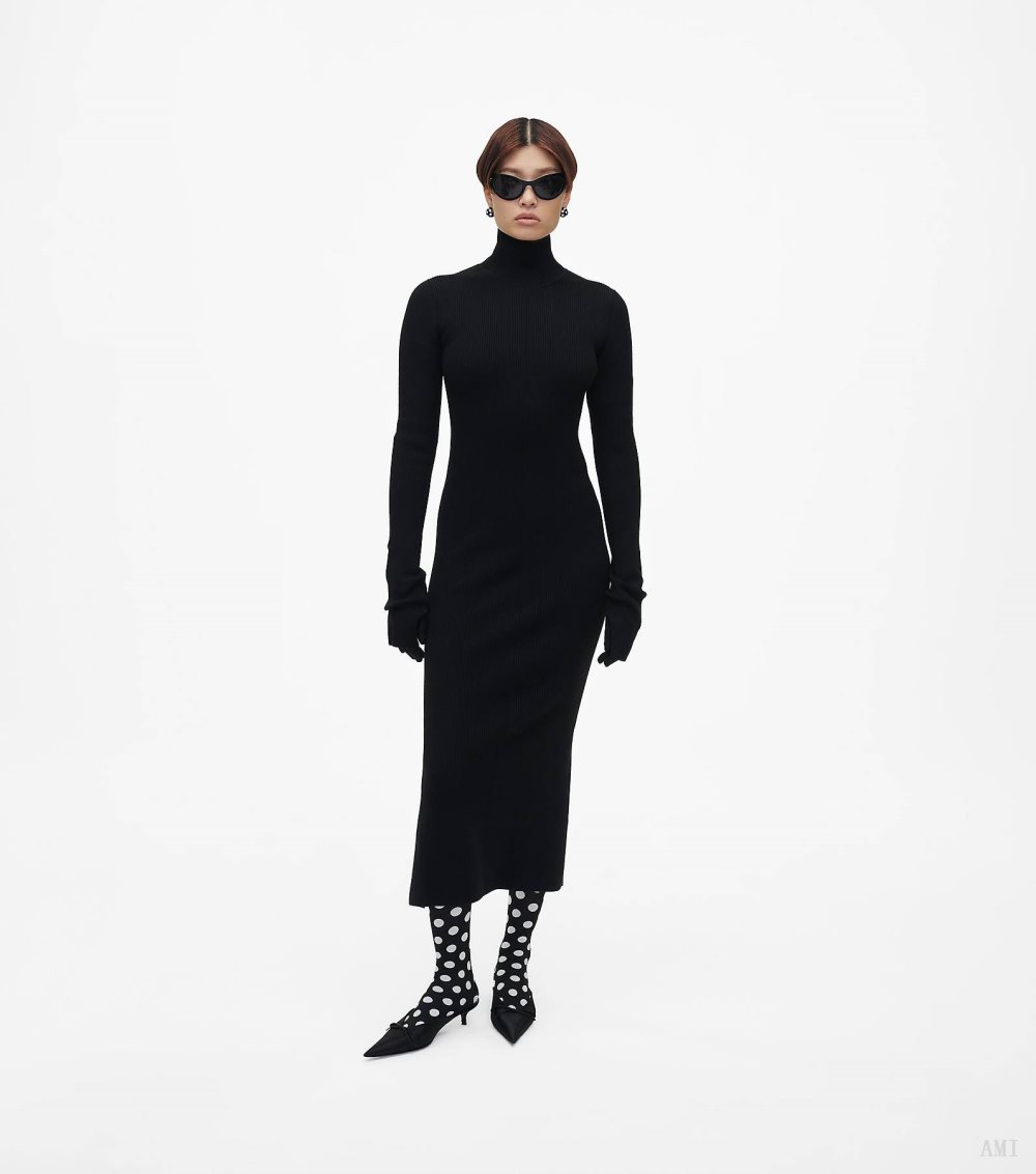 The Reversible Knit Dress - Black
