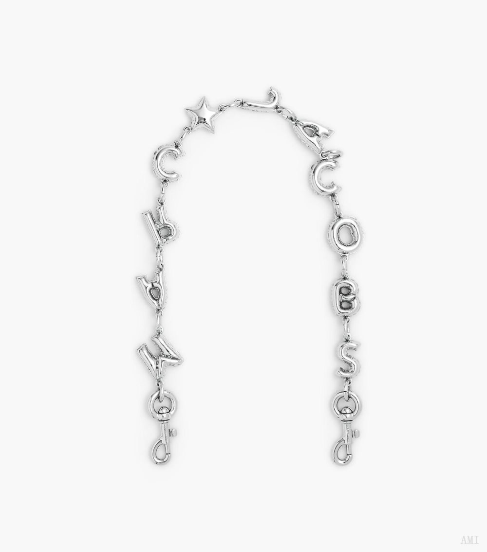 The Bubble Chain Shoulder Strap - Nickel