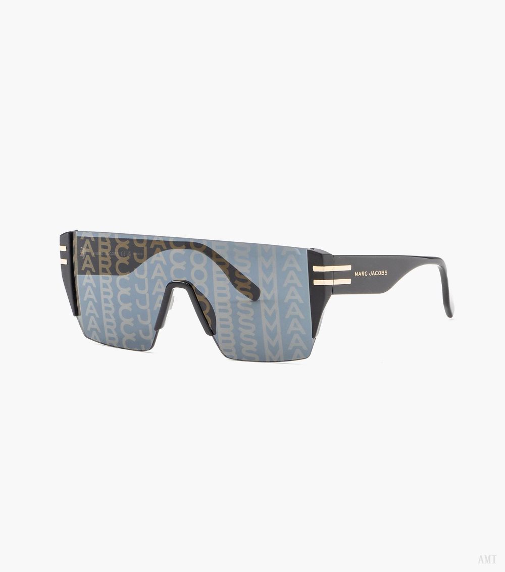 The Monogram Graphic Lens Sunglasses - Black Multi