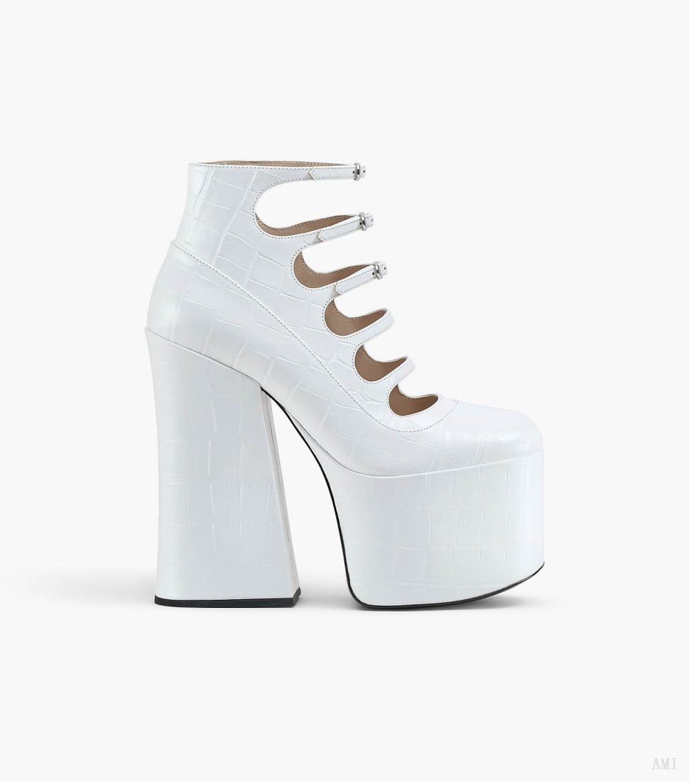 The Kiki Ankle Boot - Cotton White