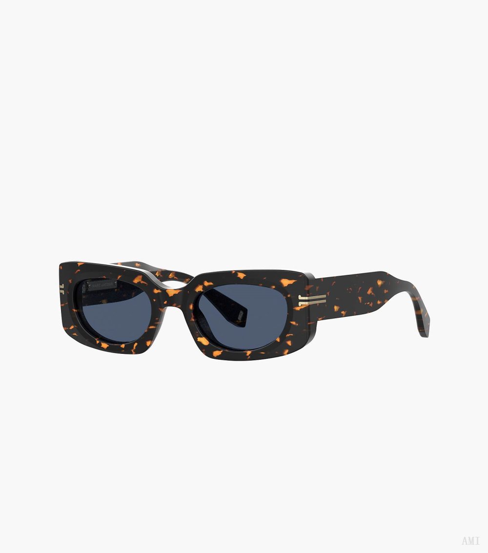 Icon Rectangular Sunglasses - Havana