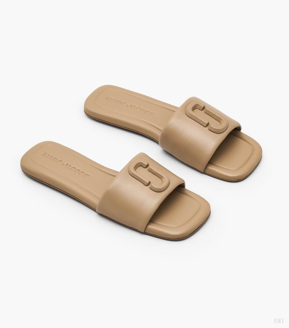 The J Marc Leather Sandal - Camel