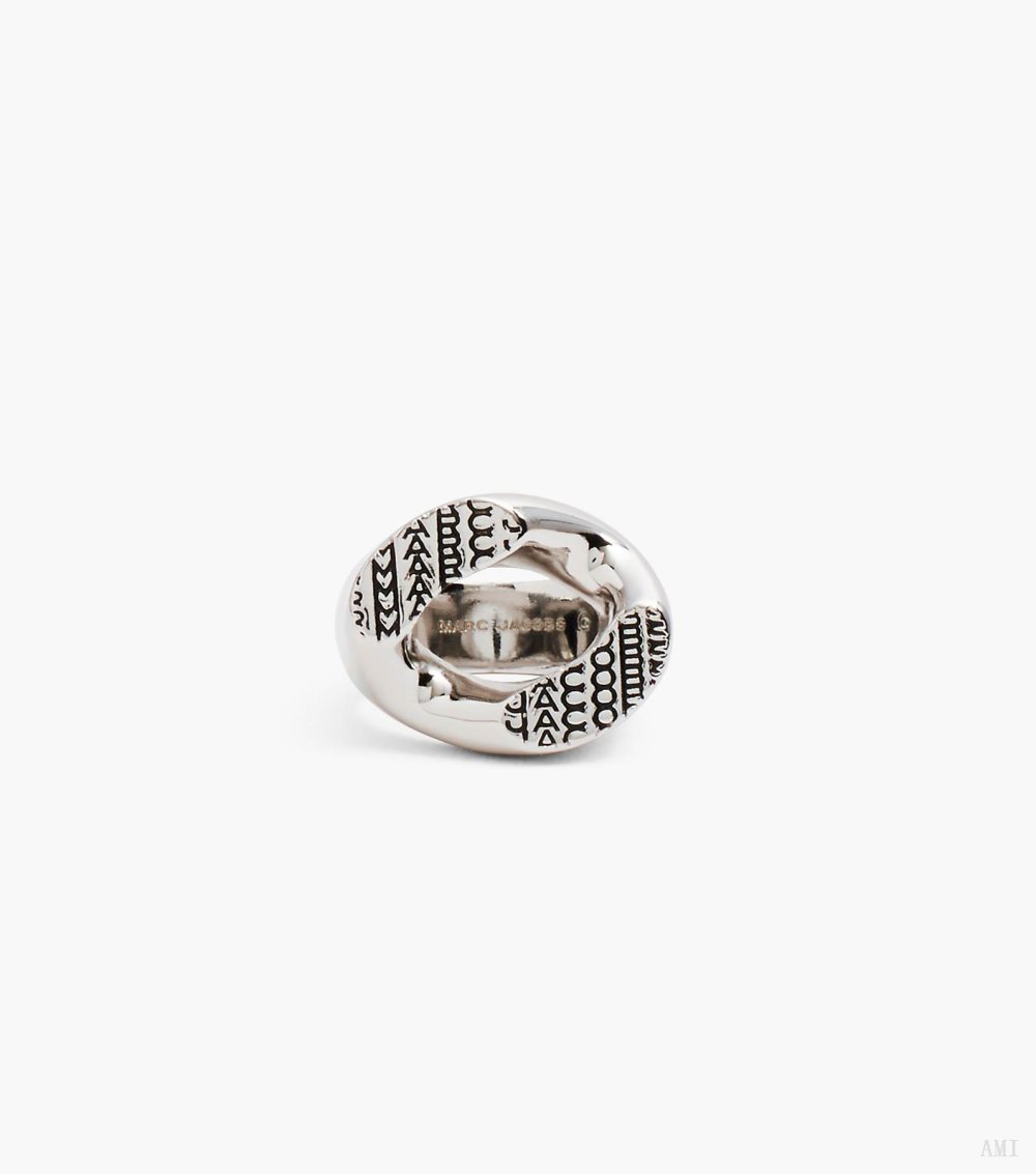 The Monogram Signet Ring - Light Antique Silver