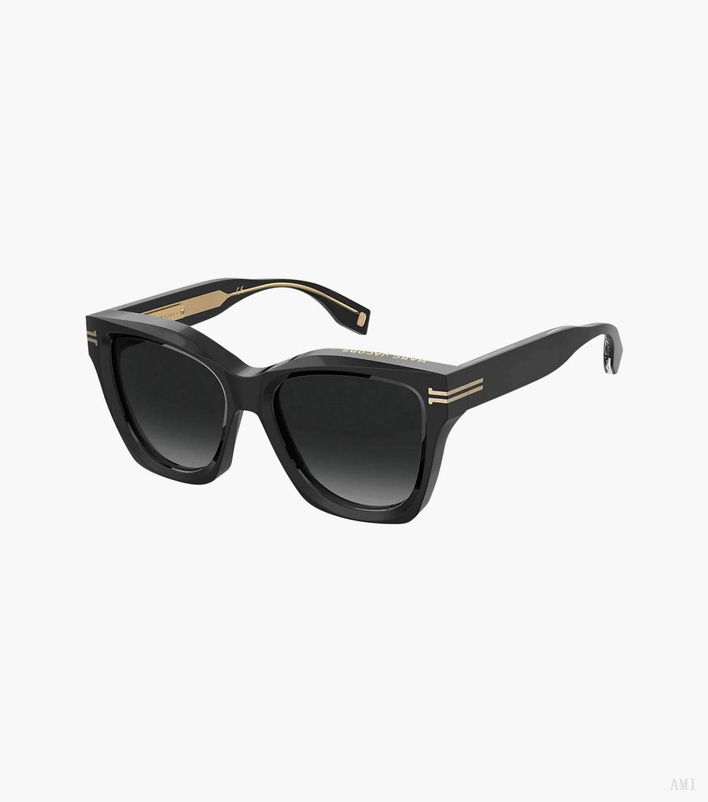 Icon Edge Oversized Square Sunglasses - Black