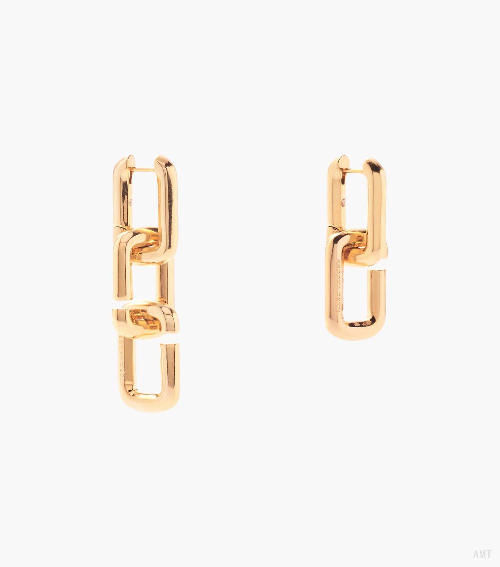 The J Marc Chain Link Earrings - Gold