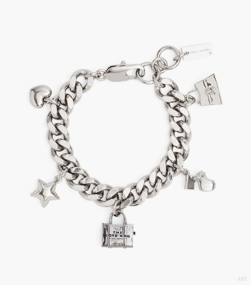 The Mini Icon Charm Bracelet - Light Antique Silver