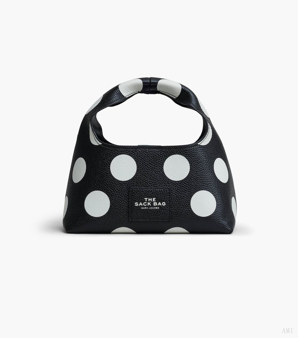 The Spots Mini Sack Bag - Black/White