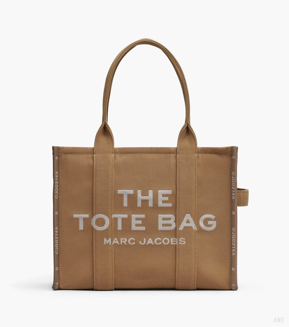 The Jacquard Large Tote Bag - Camel