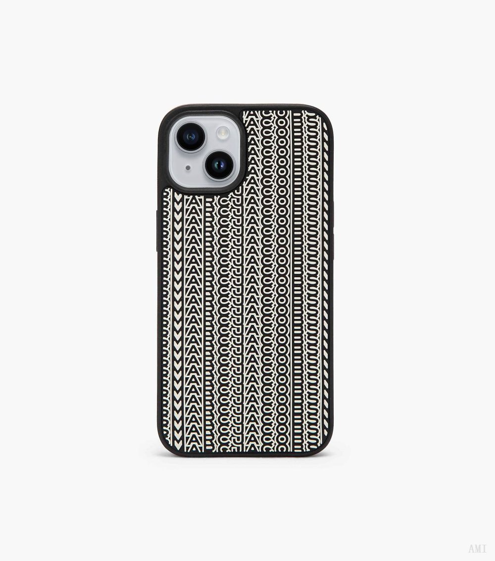 The Monogram Iphone 14 3D Case - Black/White