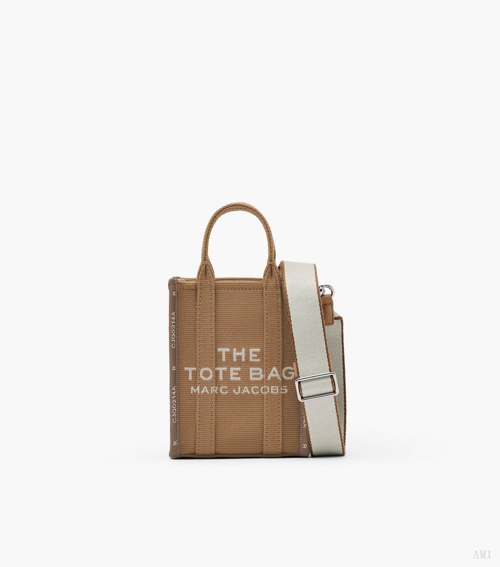 The Jacquard Mini Tote Bag - Camel