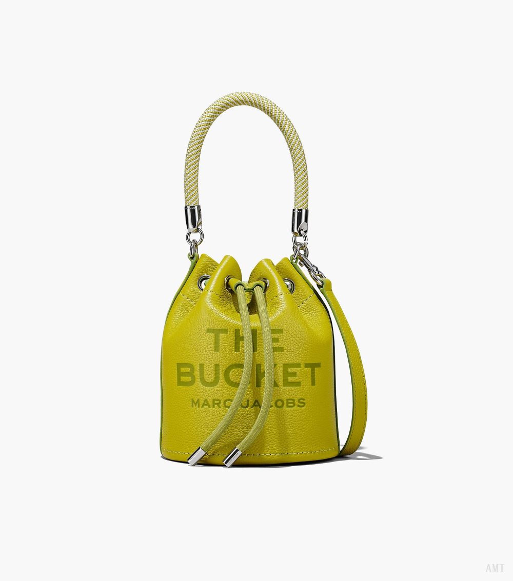 The Leather Bucket Bag - Citronelle