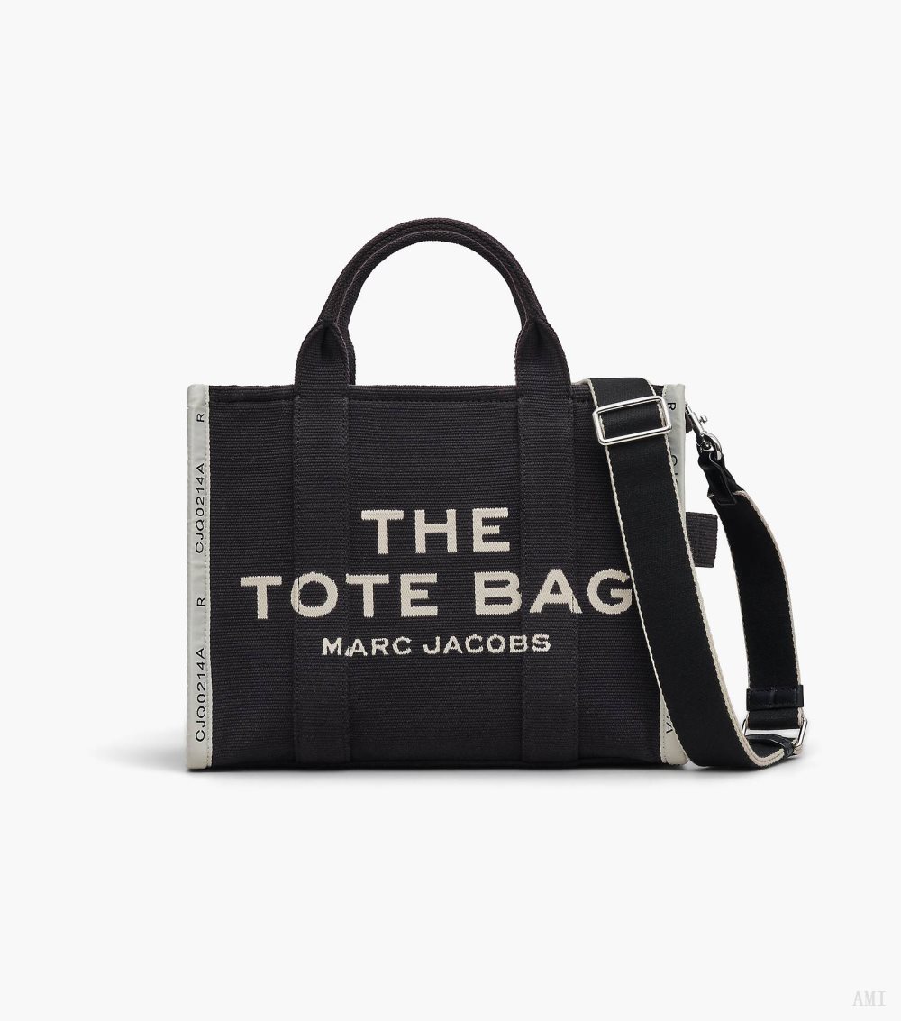 The Jacquard Medium Tote Bag - Black