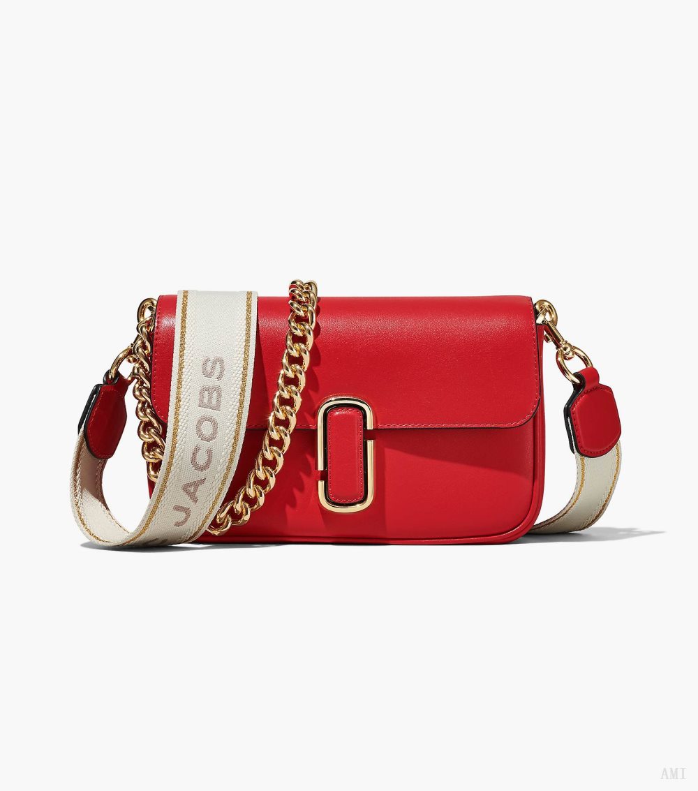 The J Marc Soft Shoulder Bag - True Red