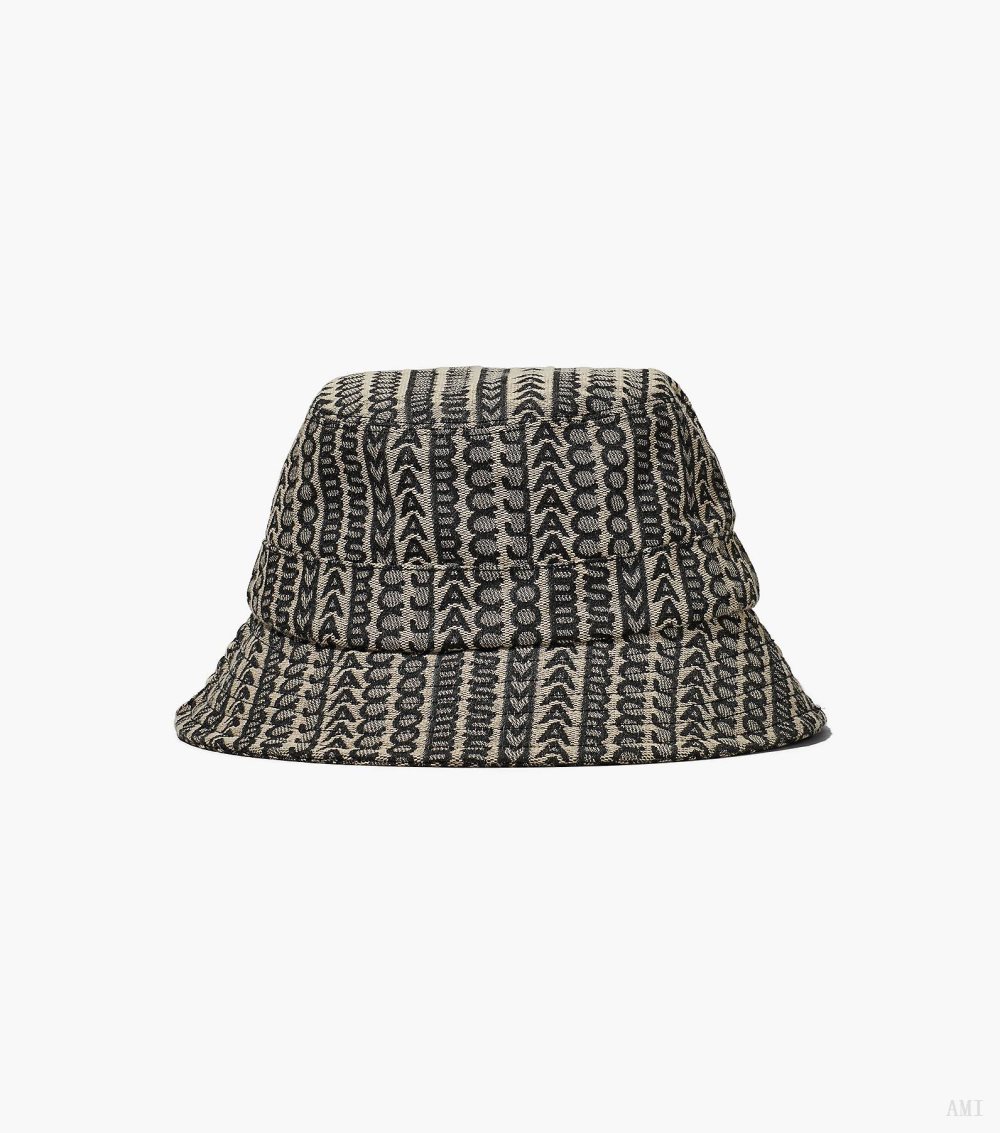 Monogram Bucket Hat - Beige Multi