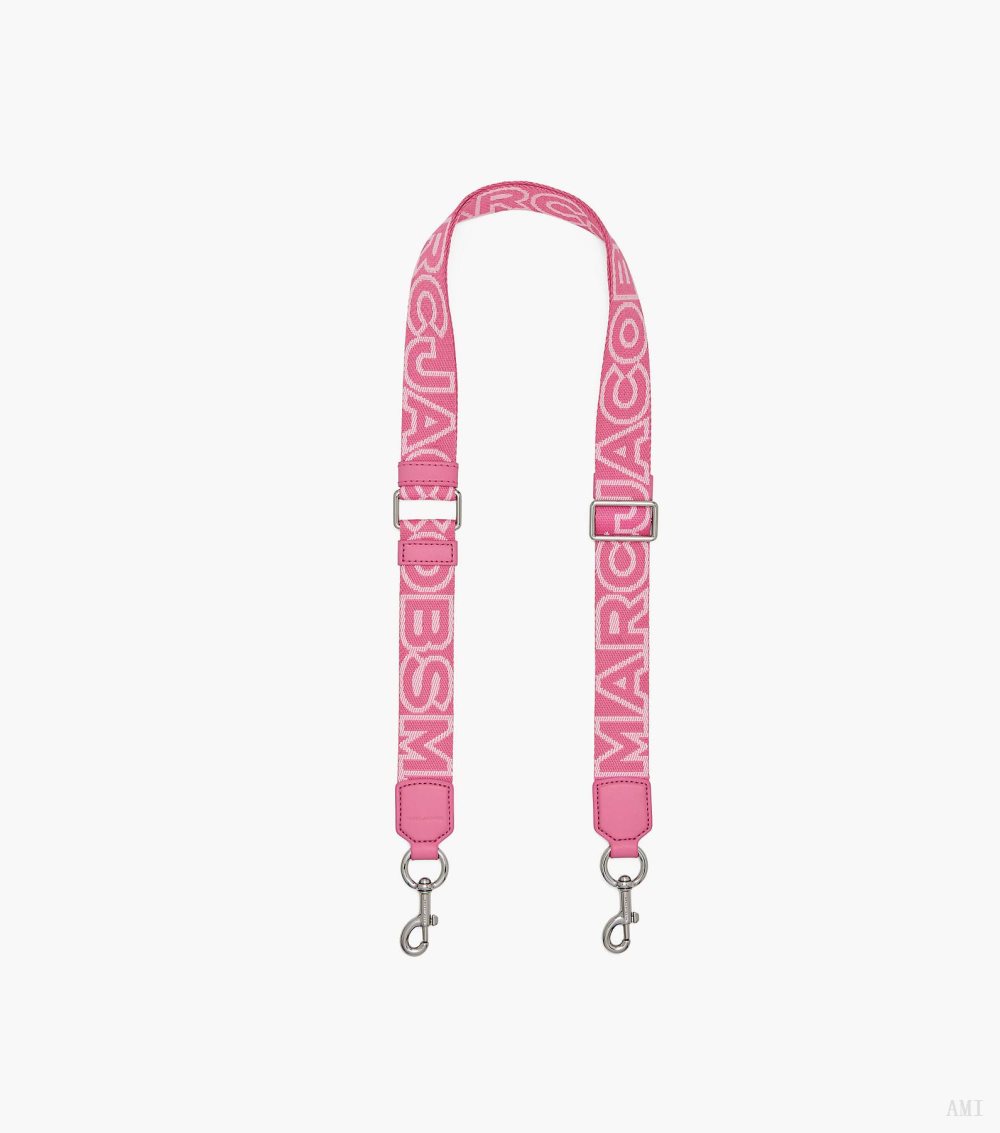 The Thin Outline Logo Webbing Strap - Petal Pink