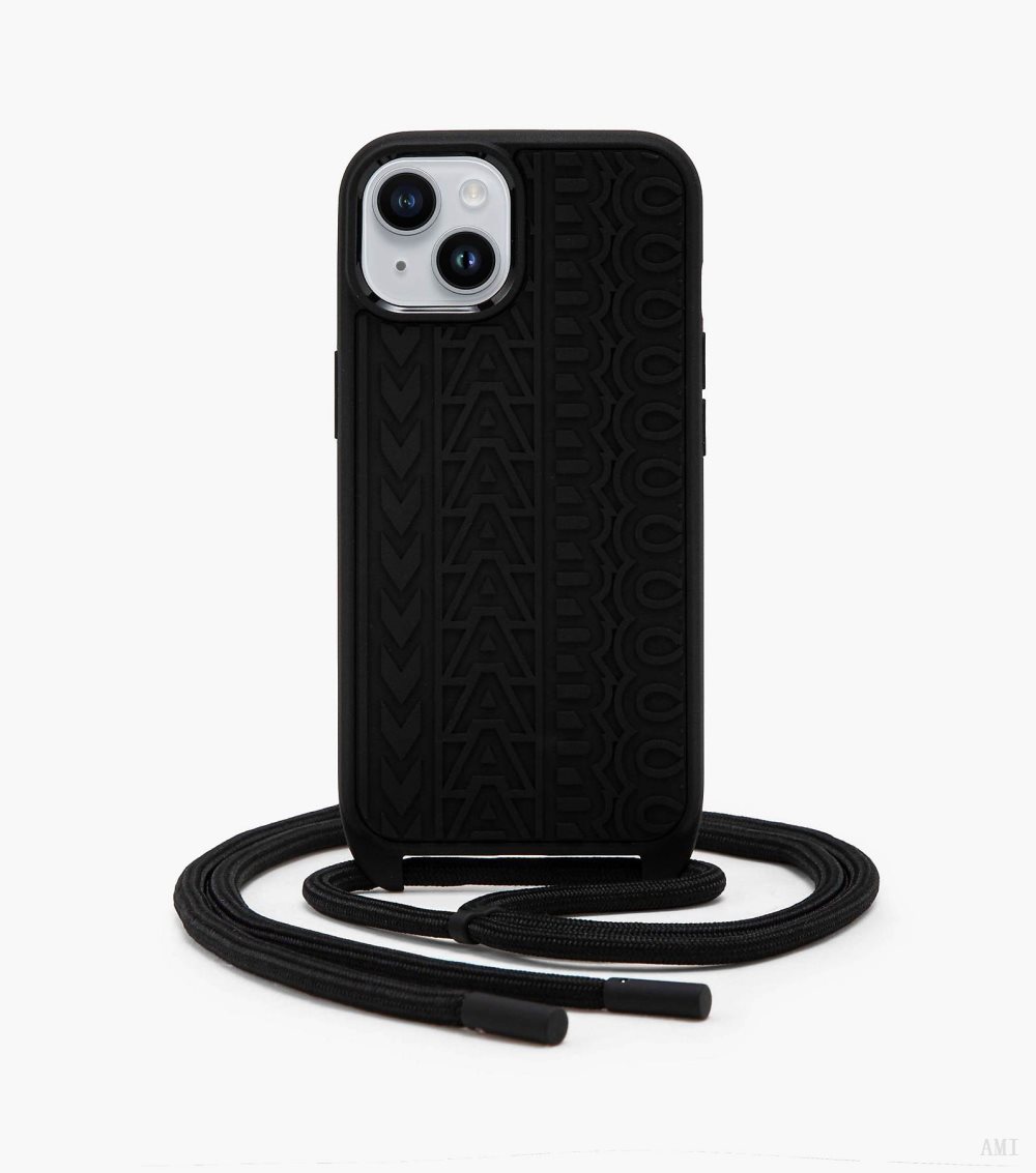 The Monogram Iphone 14 Crossbody Case - Black