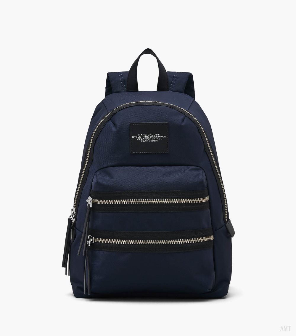 The Biker Nylon Large Backpack - Midnight Blue