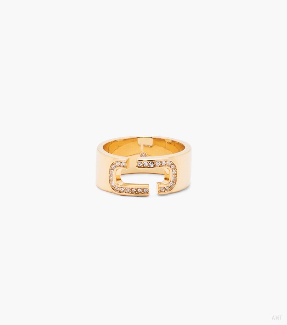 The J Marc Crystal Ring - Gold/Crystal