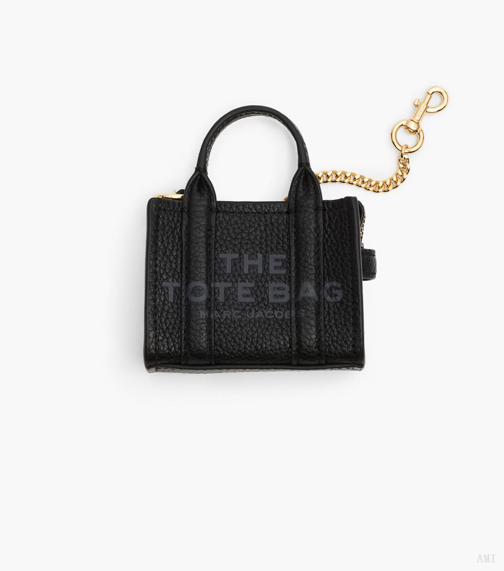 The Nano Tote Bag Charm - Black