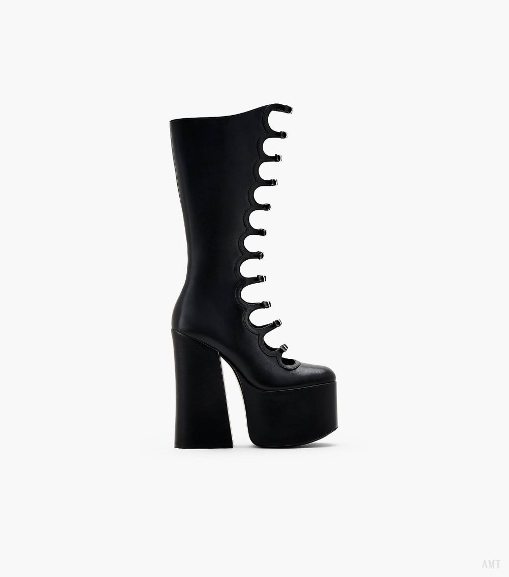 The Kiki Knee-High Boot - Black