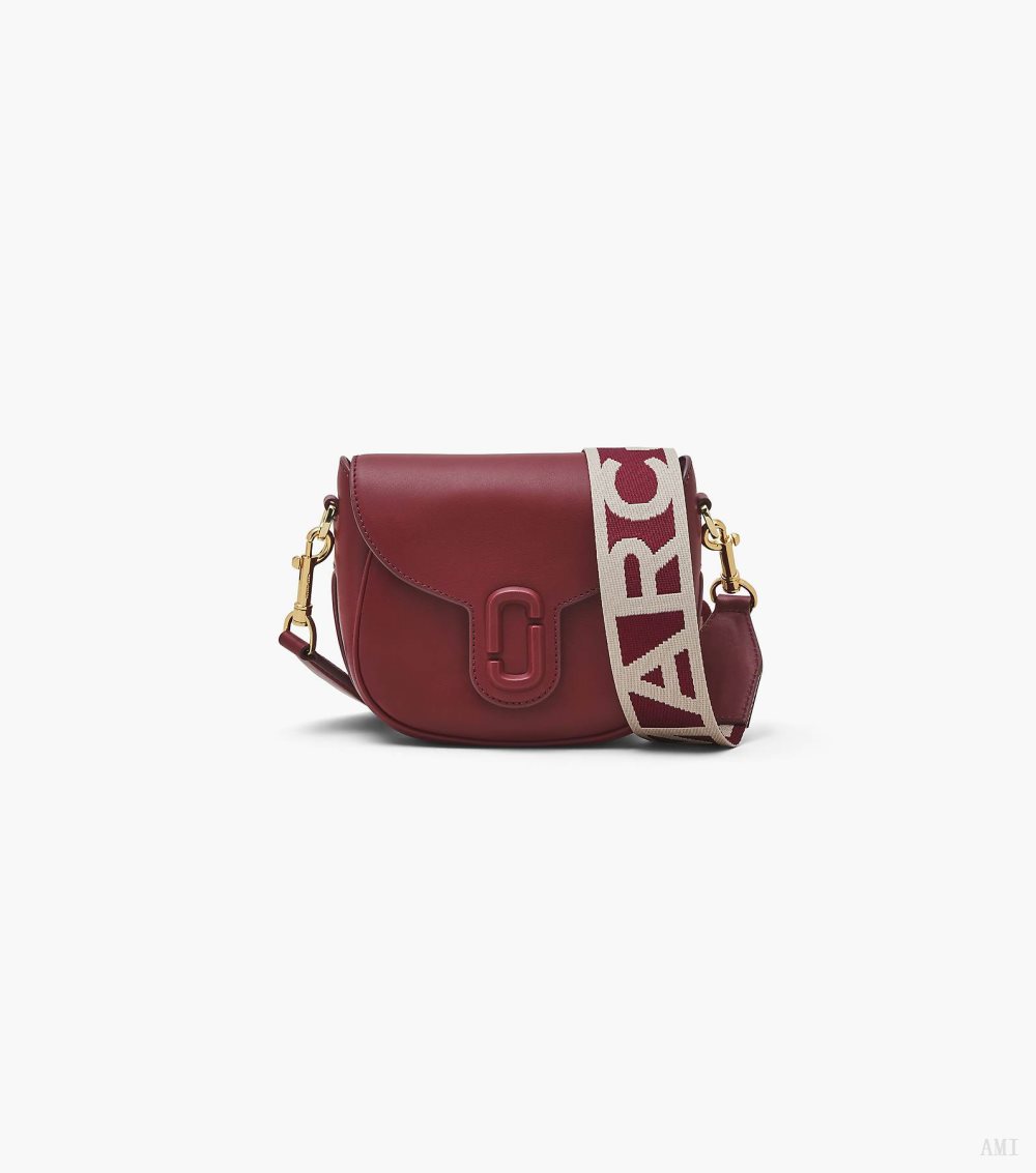 The J Marc Small Saddle Bag - Cherry