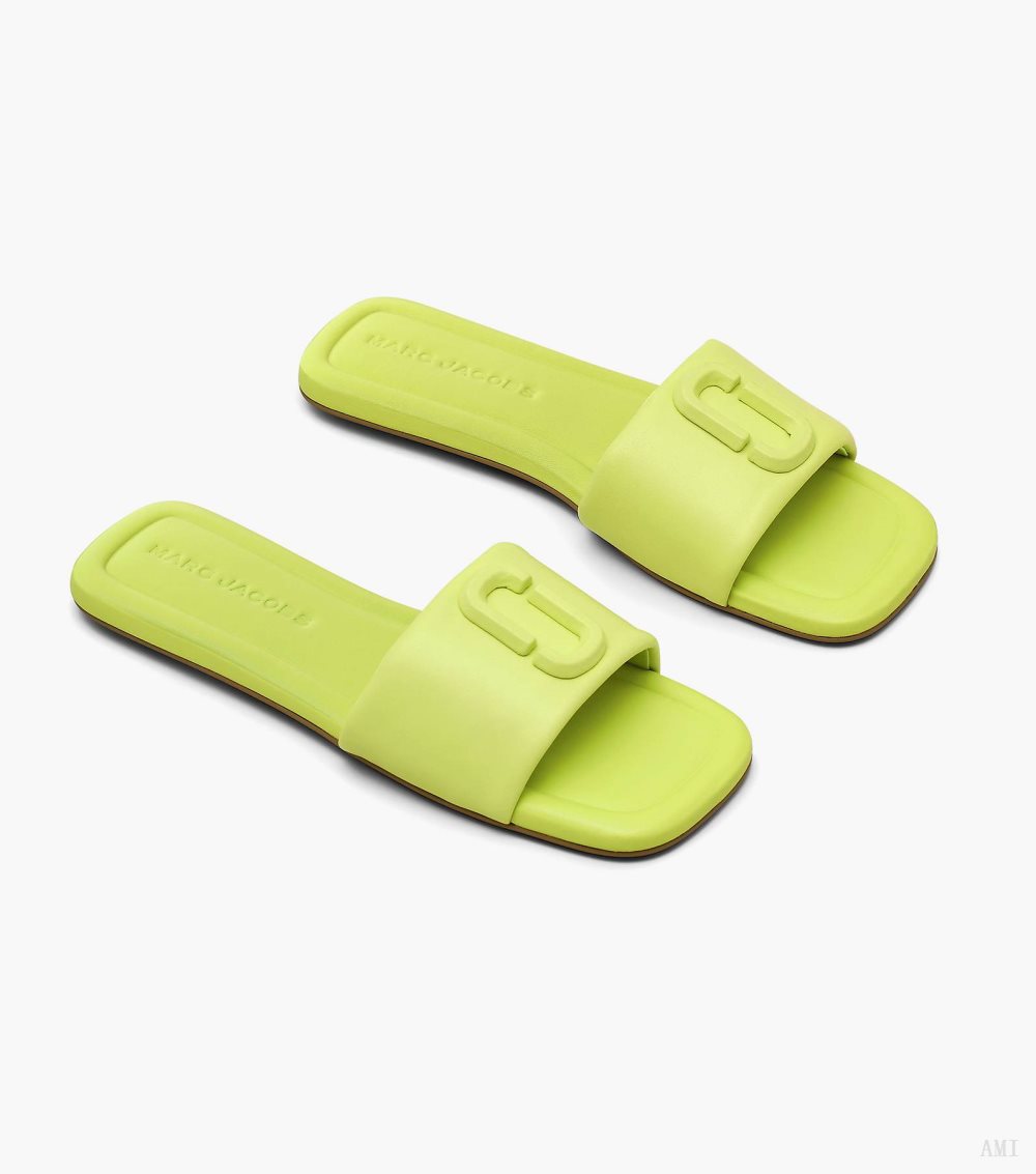 The J Marc Leather Sandal - Limoncello