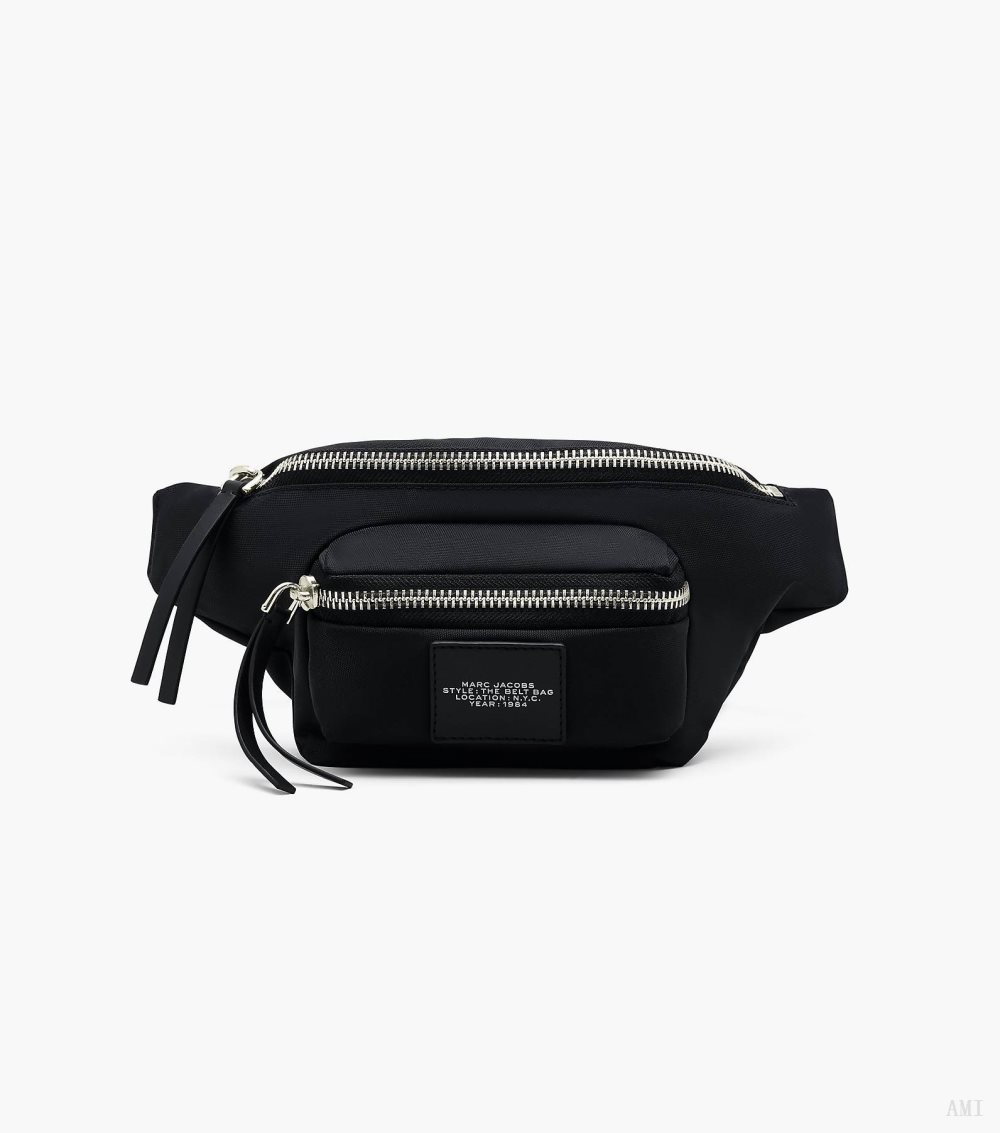 The Biker Nylon Belt Bag - Black